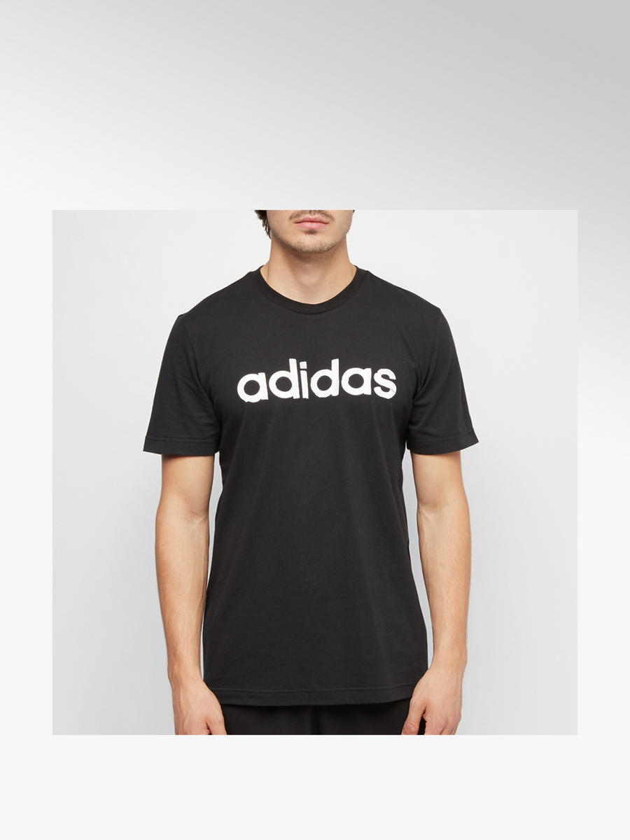 adidas T Shirt in Schwarz | DEICHMANN AT adidas T Shirt in Schwarz mit All Over Print | DEICHMANN AT